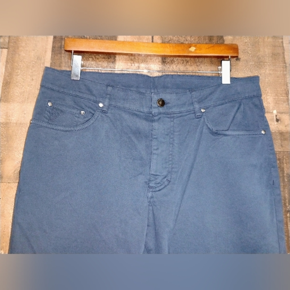 NWT Versace Collection "Trend" Mens Blue Pants Size 34 Straight Leg - Picture 3 of 11